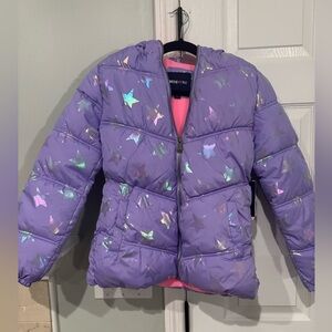 Limited Too Purple Star Puffer Jacket